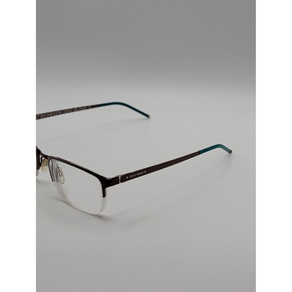 Cole Haan Zerogrand CH4014 Half Rim Eyeglass Frames Brown Teal 51-18-140 - Picture 4 of 16
